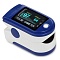 Портативный Пульсоксиметр на палец Fingertip Pulse Oximeter LK88 оригинал синий