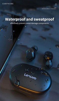 Беспроводные наушники Lenovo XT91 черные