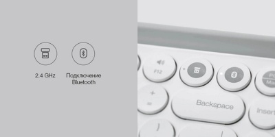 Клавиатура Xiaomi MiiiW Keyboard Bluetooth Dual Mode MWBK01 Pink