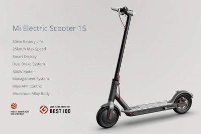 Электросамокат Xiaomi Mijia Electric Scooter 1S (CN) черный