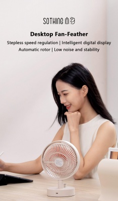 Настольный вентилятор Xiaomi Sothing Desktop Shaking Head Fan зеленый S1 (DSHJ-S-2102)