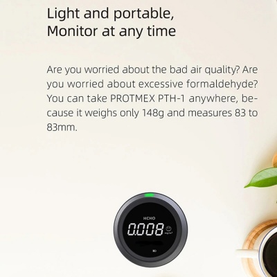 Монитор качества воздуха Air Quality Monitor PTH-1 Pollution Formaldehyde Sensor
