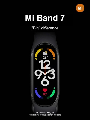 Фитнес браслет Xiaomi Mi Smart Band 7 (M2129B1 / BHR6007CN) черный CN