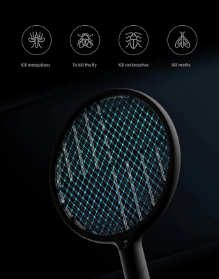 Складная электрическая мухобойка Xiaomi Sothing Foldable Electric Mosquito Swatter White (DSHJ-S-1906)