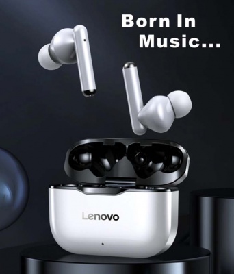 Беспроводные наушники Lenovo LivePods LP1 красные